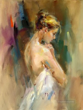 Mujer Painting - Oración silenciosa AR Impresionista